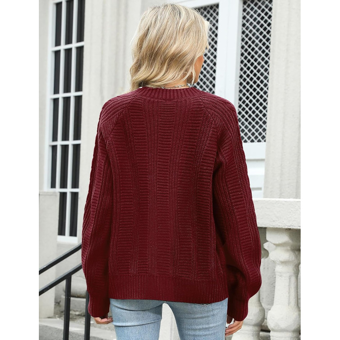 Жіночий кардиган Rapbin: короткий рукав, в'язаний, вільний крій, осінній, з ґудзиками (бордовий, розмір S)