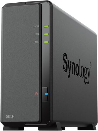 Synology DiskStation DS124 NAS система - 1x 4TB, мережевий накопичувач