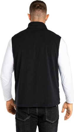 Чоловіча флісова жилетка 33000ft - ультралегка, без рукавів, з кишенями та блискавкою, чорна