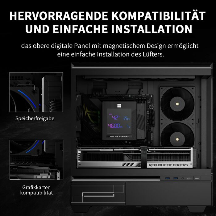 Кулер для процесора Thermalright Phantom Spirit 120 Digital SNOW, 7 теплових трубок, 2 вентилятори 120мм PWM, цифровий дисплей, білий, для AM4/AM5/LGA1700/1851/1200