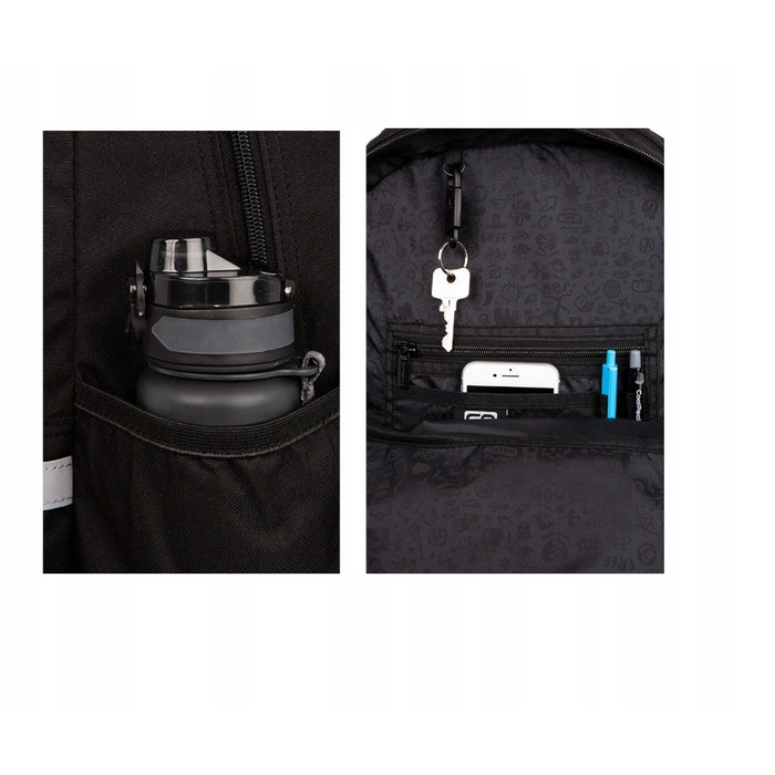 Багатовідсіковий шкільний рюкзак CoolPack, багатоколірний, 20 л