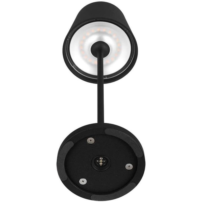 LED-лампа настільна V-TAC VT-7522 чорна з бездротовим живленням, сенсорне керування, акумулятор 4400 mAh, IP54, 3000K, 2W (для дому та вулиці)