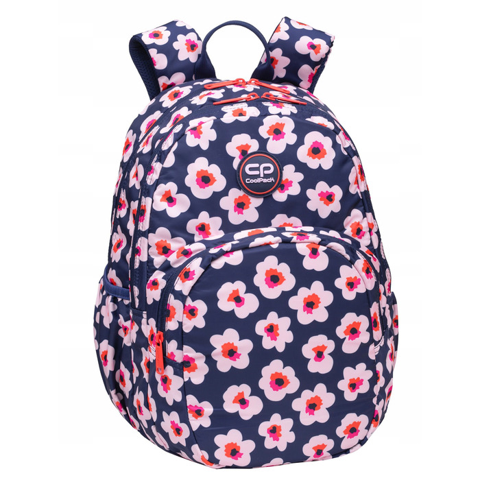 Багатовідсіковий шкільний рюкзак CoolPack (синій, помаранчевий, рожевий), 27 л