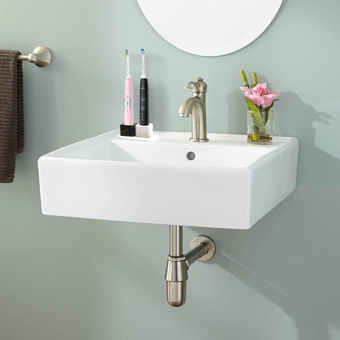 Linkidea Mini Electric Toothbrush Holder with Pebble Shell, Ceramic Marble Toothbrush Stand for Bathroom Vanity Countertops, Toothbrush Disposable Set for Couples Kids