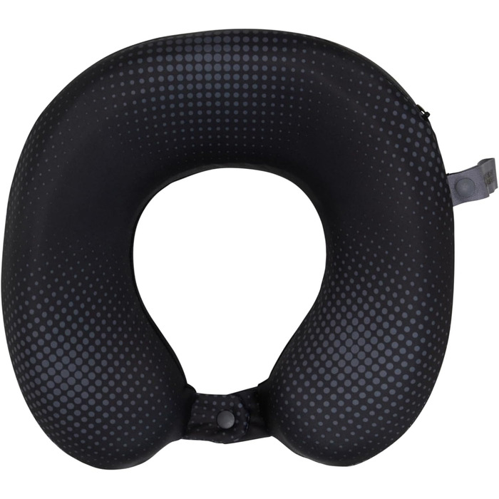 Подушка для шиї American Tourister з Memory Foam - ергономічна, для подорожей (літак, авто, поїзд), 30 см, чорно-сіра