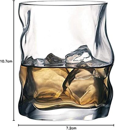 Bormioli Rocco 340420 Sorgente Whisky Glasses, 300ml, Glass, transparent, set of 6