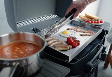 Enders EDELSTAHL-GRILLPFANNE Burn Chamber for the Enders gas grill URBAN and EXPLORER NEXT series, Grill Pan, Stainless Steel Pan, Grill Accessory, Grill Pan/Wok #2076, Silver