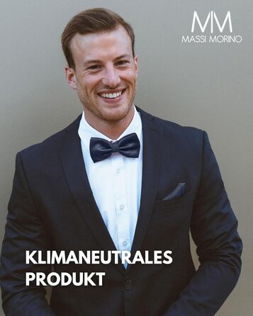 Массі Моріно: Комплект краватка-метелик та кишеньковий хустинка для чоловіків - Весільний костюмний аксесуар, регульована метелик, темно-синій