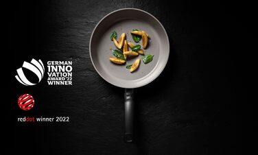 Сковорода Fissler Ceratal Comfort алюмінієва з керамічним покриттям 28 см сіра, без PFAS/PTFE, для індукційних плит