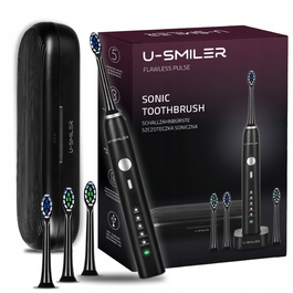 Електрична сонічна зубна щітка U-SMILER IPX8 Pro, 4 насадки, з футляром