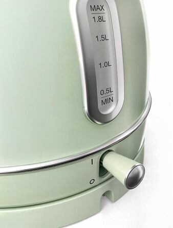 Електричний чайник SWEISS KTL6, Vintage, 1.5 л, нержавіюча сталь, зелений, 2200 Вт