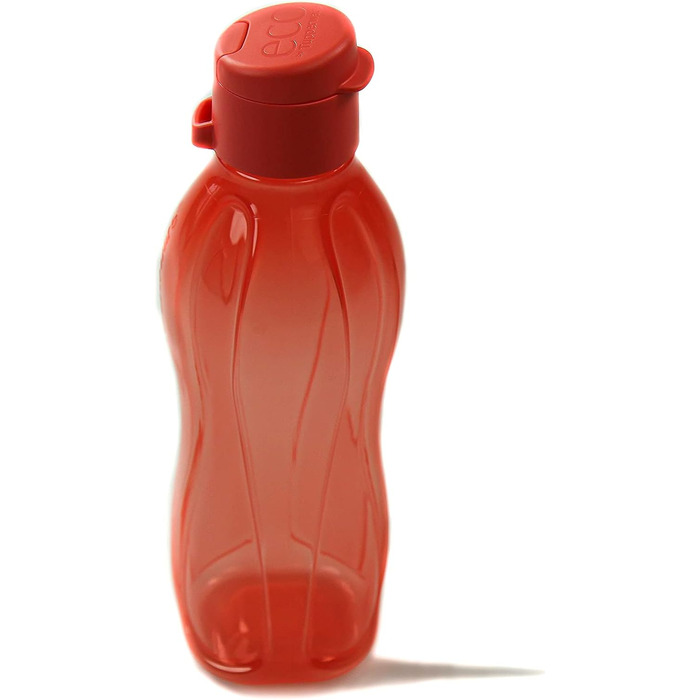 Tupperware To Go Eco 1000ml Eco Easy Flip Top Drinking Bottle EcoEasy XL 1 Liter (Pastel Orange)