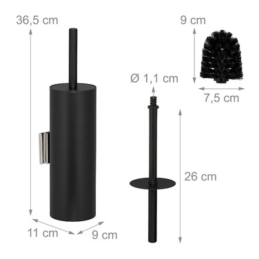 Relaxdays Toilet Brush with Wall Holder