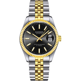Годинник CADISEN Automatik для чоловіків: механічний годинник з сапфіровим склом та сталевим браслетом