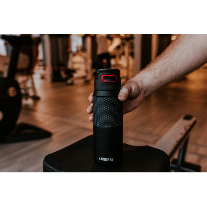 Kambukka Stainless Steel Water Bottle - Insulated Thermos with Snapclean Technology - Dishwasher Safe Lid, Comfortable Grip, 750ml, Nightfall 3.0
