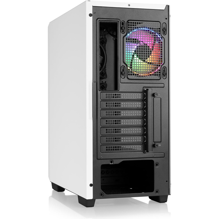 Корпус для ігрового ПК VITRUM PRO - Midi Tower, білий, RGB підсвічування, скло, вентилятори, ATX/mATX/Mini-ITX