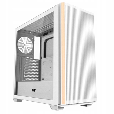 Корпус для комп'ютера darkFlash DS900WS Midi Tower ATX, білий, ігровий, зі скляною панеллю