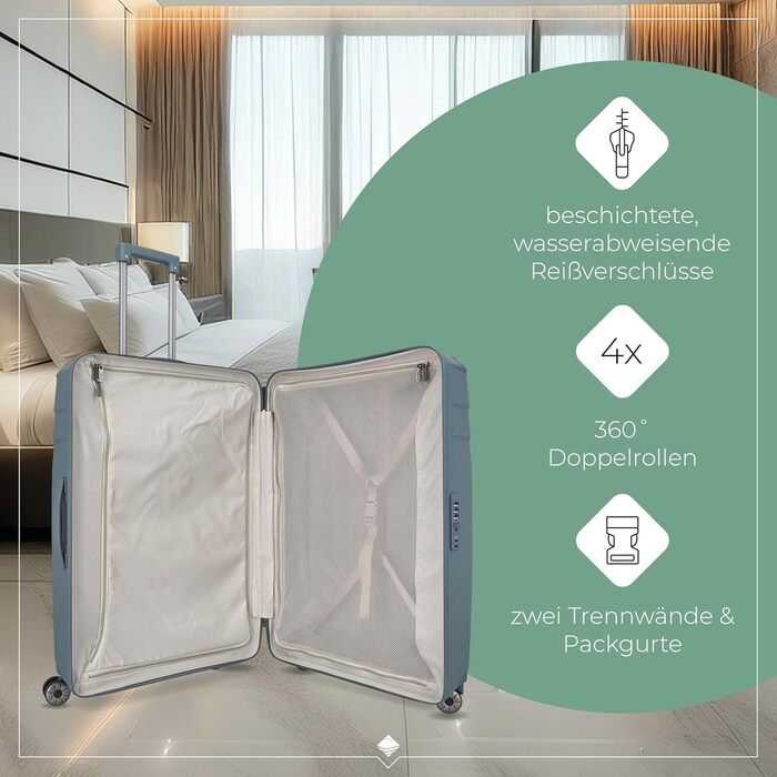 Чохол-валіза Travelite ELVAA Rosé 66 см, 72-77 л з переробленим інтер'єром: стильний тріумф комфорту та захисту, з розширюваною секцією, захисними кутиками та TSA замком