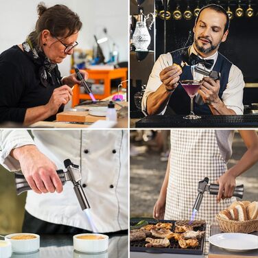 Професійний газовий пальник Sondiko SW-801 Pro для паяння та зварювання, з регулюванням полум'я та вітростійкістю (без бутану)