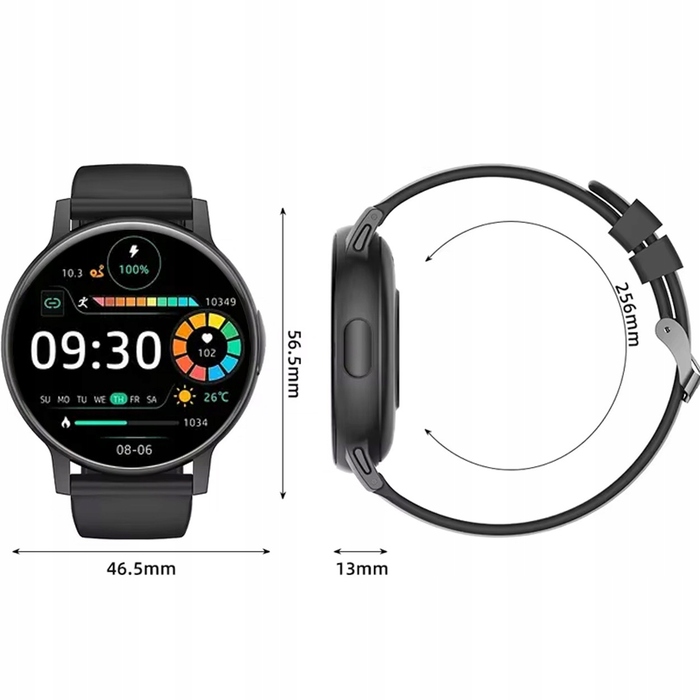 Смарт-годинник Smart-Trend ST-1009, чорний