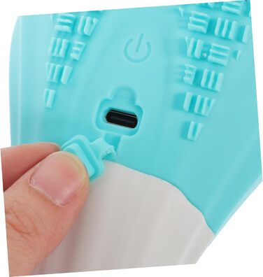 1 Piece Bath Brush Bath Scrubber Back Shower Scrubber Electric Cleaning Brush Shower Brush Back Shower Scrubber Blue