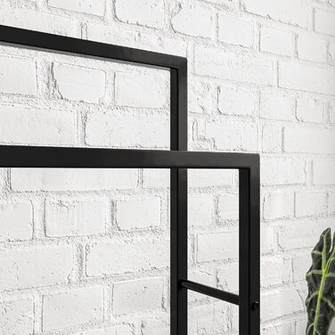 Підставка для рушників, тримач рушників, підлогова стійка з 3 перекладинами, для ванної кімнати, сталева, чорна, 2 яруси