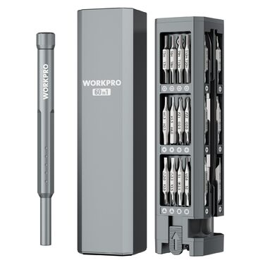 Набір викруток WORKPRO 60 в 1 для дрібної механіки, преміум-якість, з бітами Cr-V, для точного ремонту
