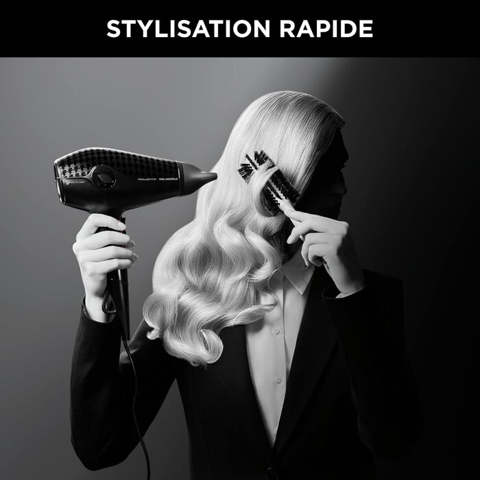 Випрямляч для волосся Rowenta x Karl Lagerfeld SF467L K/Pro Stylist з кератиновим покриттям та іонізацією, чорно-червоний