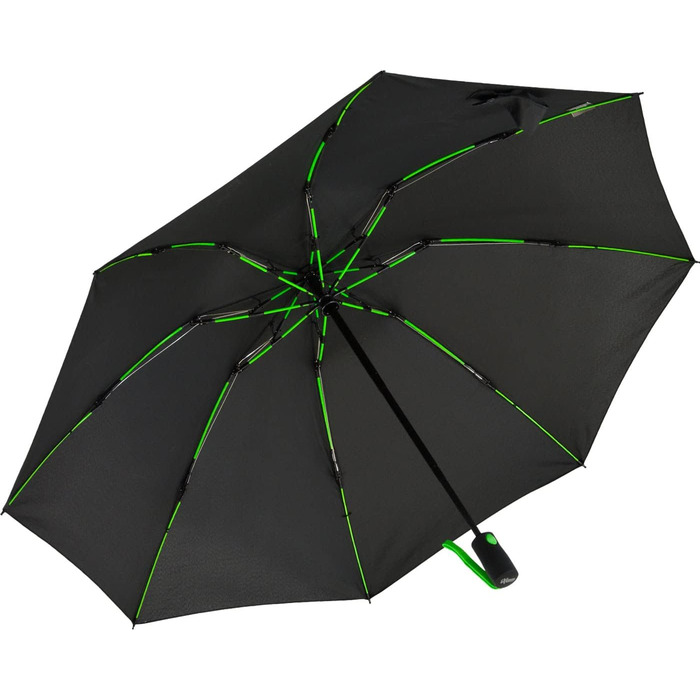 Чорно-зелений парасолька-тростина з великим куполом 106 см з фібергласу
