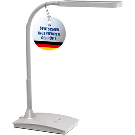 LED-лампа настільна MAULpearly colour vario, диммування – потужне освітлення робочого місця, 3000-6500K, срібло