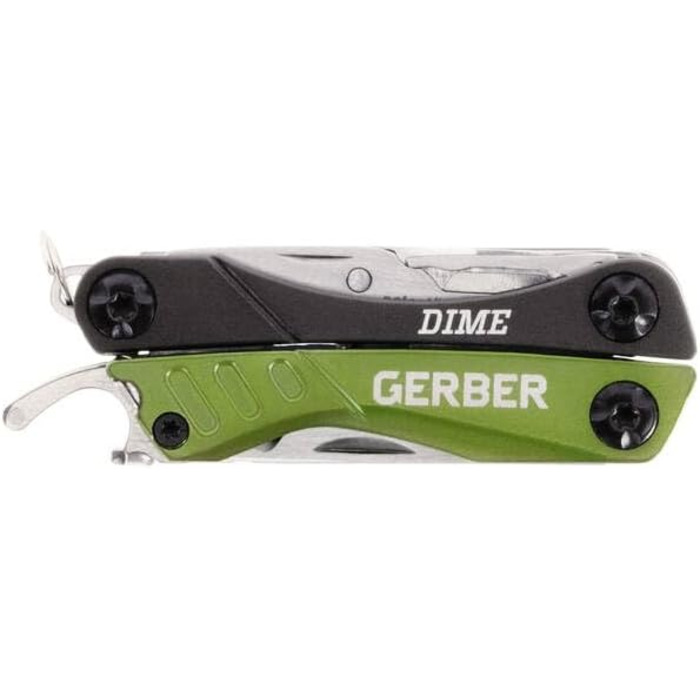 Мультитул Gerber Dime 12 в 1, кишеньковий, чорний, 1014030 (зелений, EU)