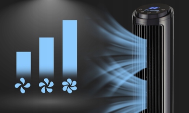 Колонний вентилятор Electo AirVibe PRO, чорний