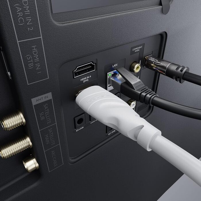 HDMI кабель KabelDirekt 5м (8K, 4K) - Білий, для Blu-ray, PS5, Xbox Series, Switch