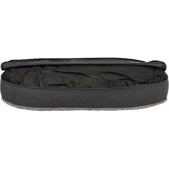 Ортопедична подушка для собак TRIXIE 'Vital Kissen Bendson', овал, 80 x 55 см, сірий колір