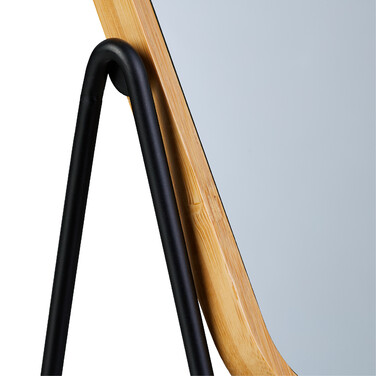 Relaxdays Table Mirror with Bamboo Frame