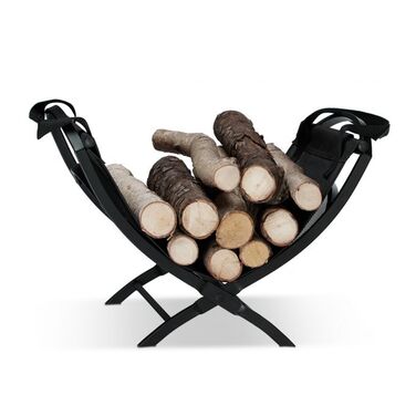 Relaxdays Firewood Basket with Carrying Tarp