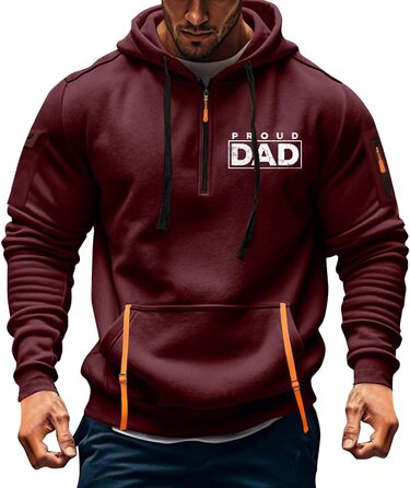 Світшот чоловічий з капюшоном на змійці, вінтажний, базовий, великий, 3XL, з кількома кишенями