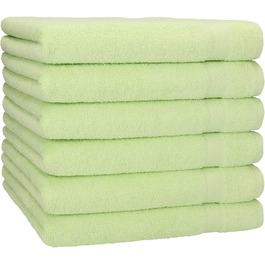Betz 6-Piece Bath Towel Set - Shower Towel, Palermo Size 70x140 cm, 100% Cotton, Green