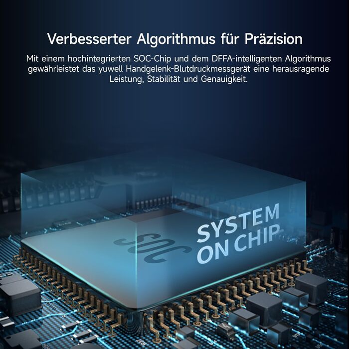 Тонометр Yuwell YE8800CR на зап'ясті, акумуляторний, для дому, з виявленням аритмії, з чохлом та USB-кабелем
