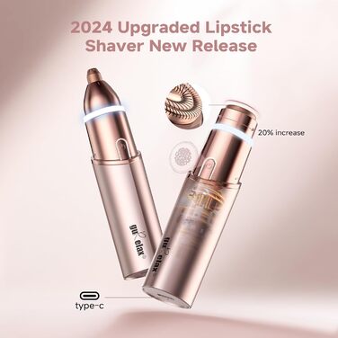 Електричний жіночий інтимний тример 5-в-1 для обличчя, бікіні, ніг, носа та вух. Перезаряджається, підходить для мокрого та сухого гоління. Комплектація: золотий дзеркало (2-в-1) + 2 змінні насадки.