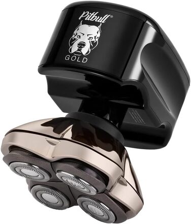 Skull Shaver Pitbull Gold Pro Shaver for Head/Baldness and Face, Men's Electric Shaver