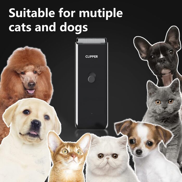 Професійний набір для грумінгу котів та собак Favrison: тиха машинка для стрижки, бездротовий триммер, зелений