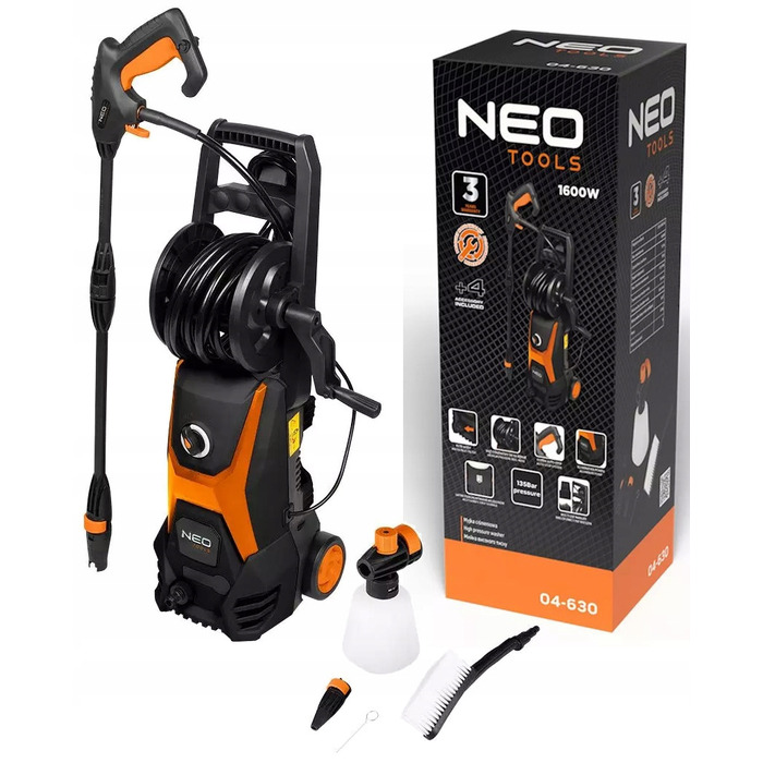 Мийка високого тиску NEO TOOLS 04-630, 135 бар, 1600 Вт