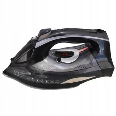 Парова праска Adler AD5052 з керамічною підошвою, вертикальним прасуванням та LCD-дисплеєм, 3100 Вт
