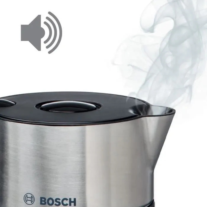 Електричний чайник Bosch TWK8613P, 2400 Вт, 1,5 л, чорний