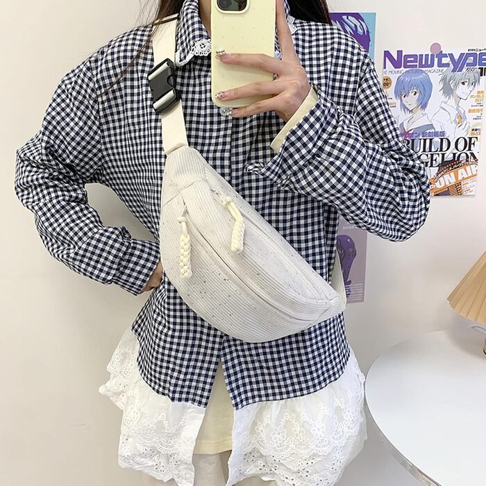 Жіноча поясна сумка з корду, на плече, регульований ремінь, модна сумка-пояс, для відпочинку, спорту, зелена, кросбоді для жінок та чоловіків