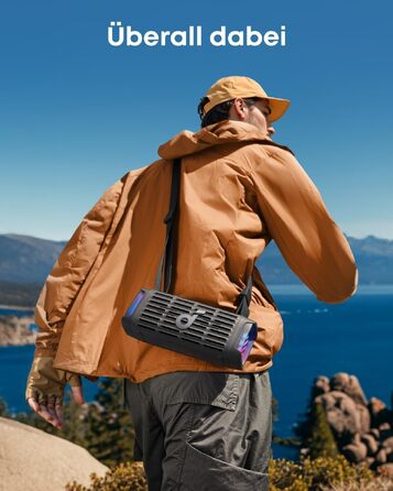 Soundcore Boom 3i by Anker: Водонепроникна Bluetooth колонка 50W, IP68, BassUp 2.0, 16 год, з підсвіткою та TWS