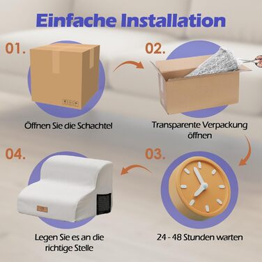 Сходинки для собак Eukue: 2 сходинки для собак маленьких порід, підйом на ліжко/диван, з високощільних матеріалів, портативні, знімний чохол (білий)