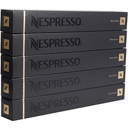 Капсули для кави Nespresso Ristretto, 50 шт., 5 коробок, подовжений термін дії