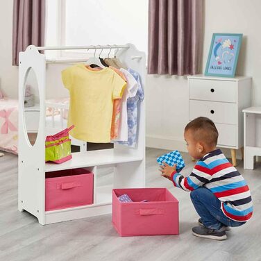 Liberty House Toys Dress with Storage, Wood, White